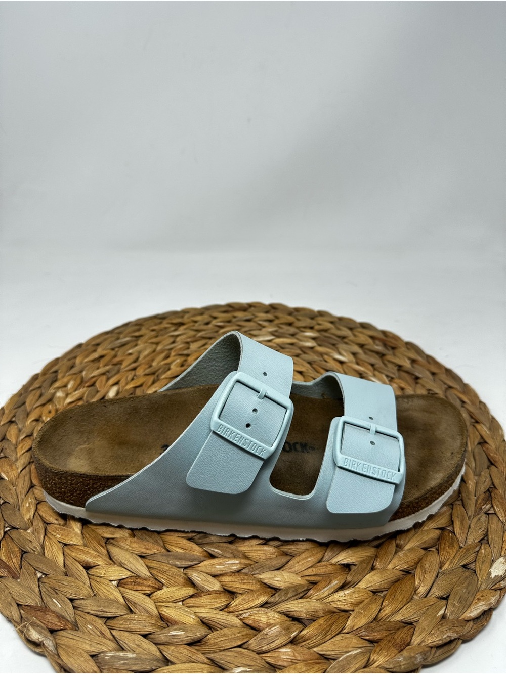 Birkenstock Arizona Slide Sandal Light Blue Size 8 Regular/Narrow Women's